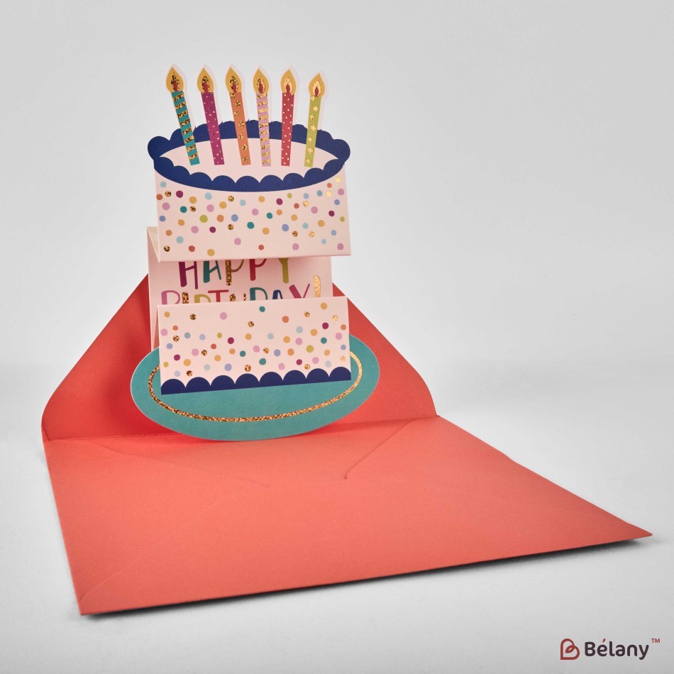 Carduri cadou 3D cu plic, 72 buc, 9 modele, 15x13cm | 3