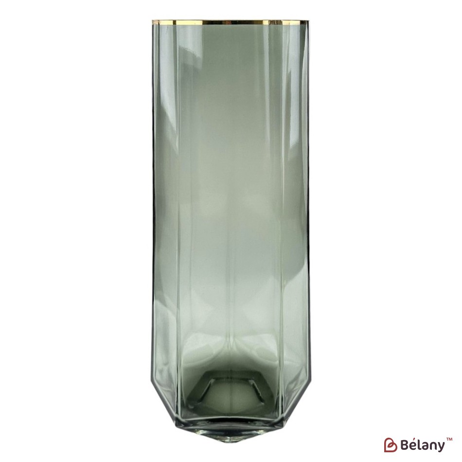 Vază din sticlă „Sticlă mată M” gri