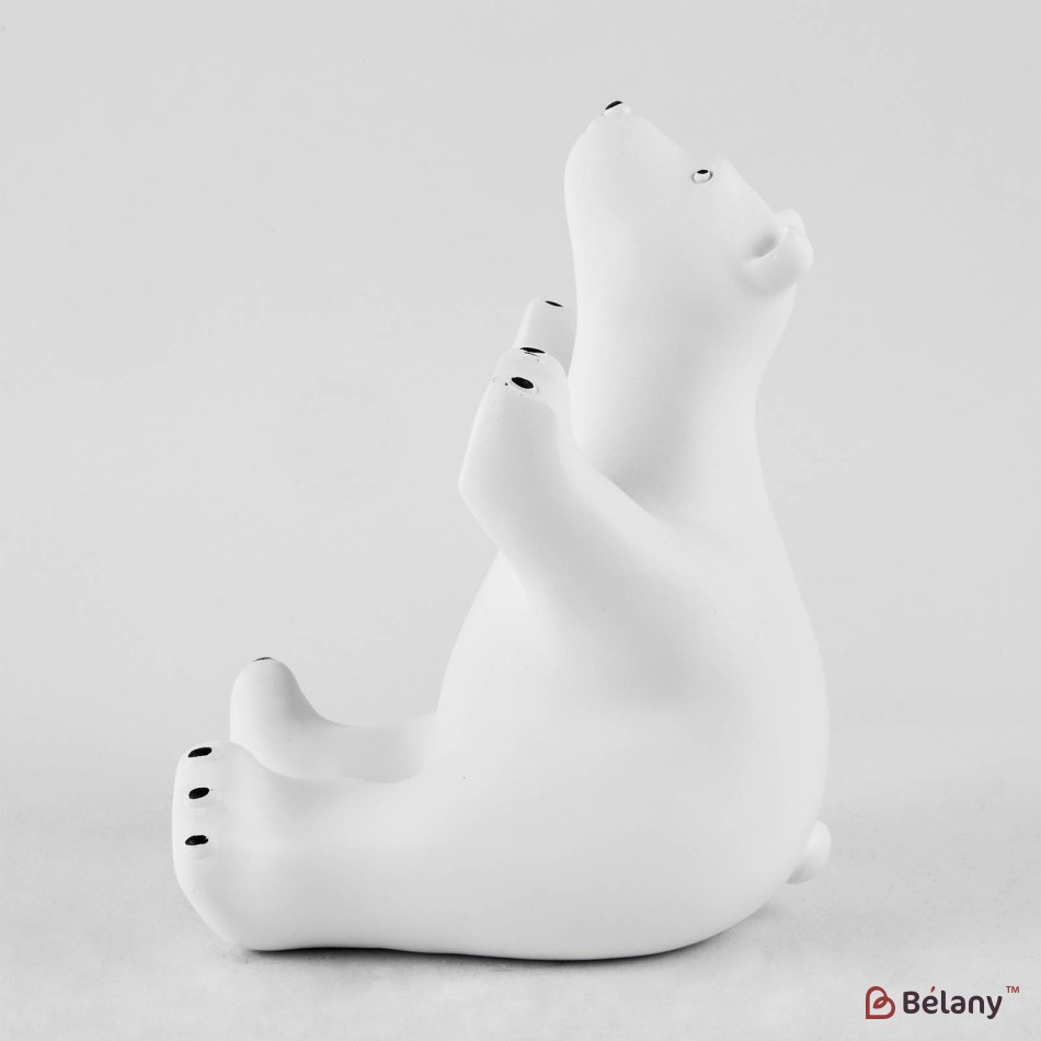 Suport pentru telefon "White bear" 16/9cm