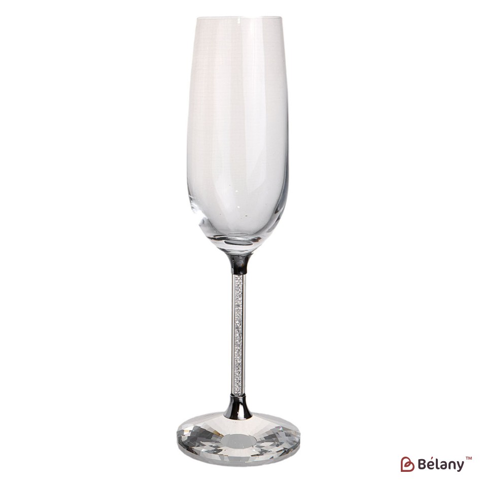 Set pahare cadou, in cutie albastra si geanta, pe stofa albastra 24 cm | 4