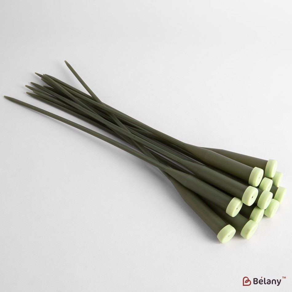 Set of 50 vials of water for flowers, green color, length 30 cm | 3