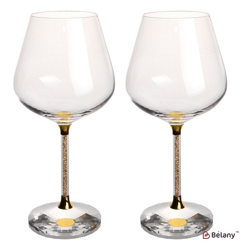 Set 2 pahare, 22 cm, 510 ml aur