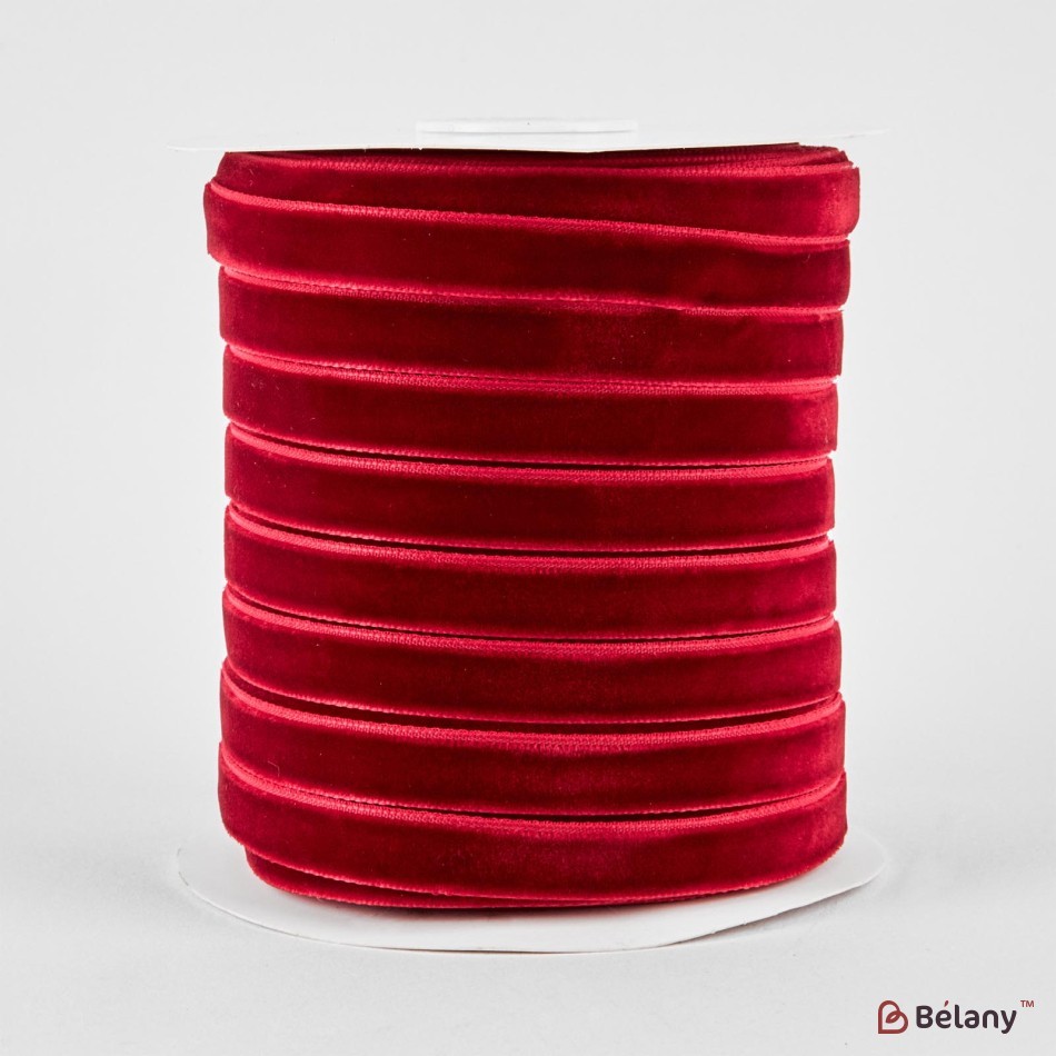 Banda de velur, culoare #12, 1cm/45,72 m