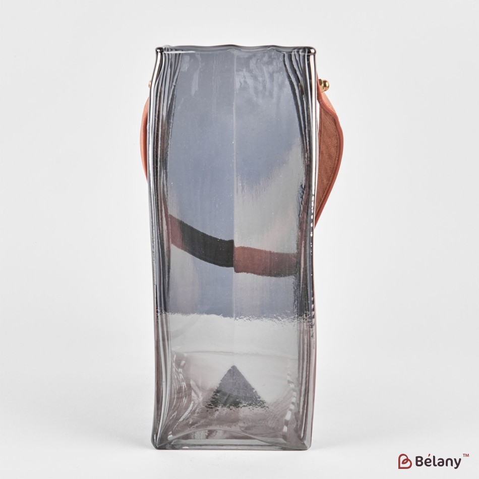 Vază cu valuri "Ocean wave" 23/14/7, gri | 4