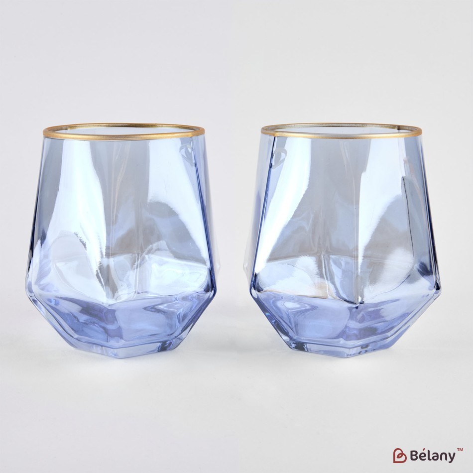 Set 6 pahare 310 ml "Colorat" albastru