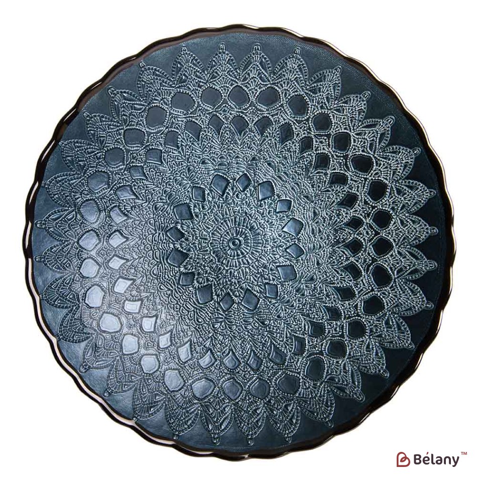 Farfurie din sticlă „Blue Briza”, 5/24 cm