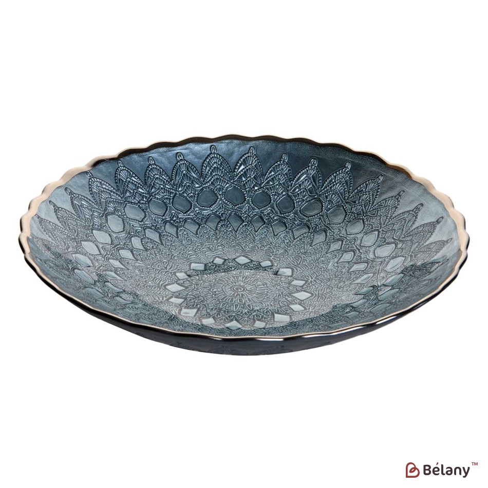 Farfurie din sticlă „Blue Briza”, 5/24 cm | 3