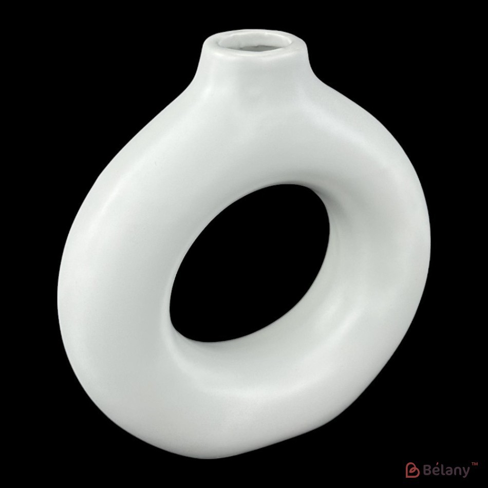 Vaza din ceramica "Uitare" alb | 2
