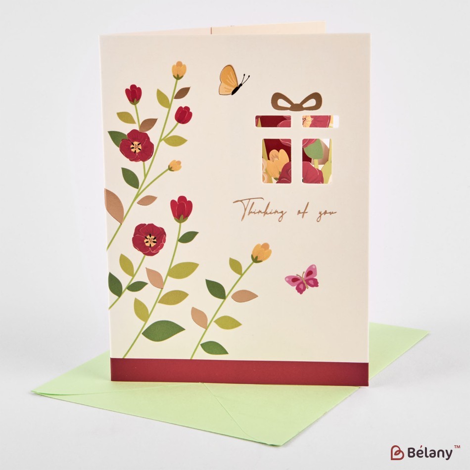 3D Gift cards with envelope, 16 pcs, 8 models, 15x11cm | 2