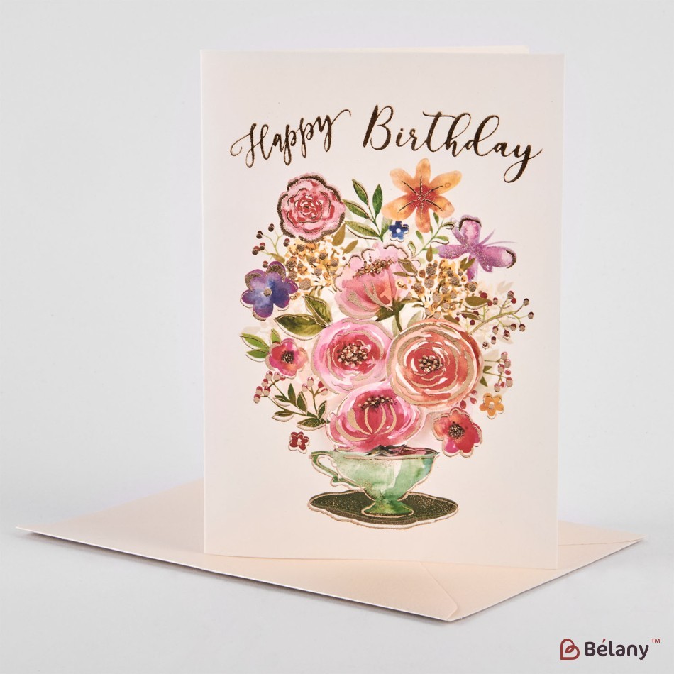 3D Gift cards with envelope, 12 pcs, 6 models, 14x10cm | 2