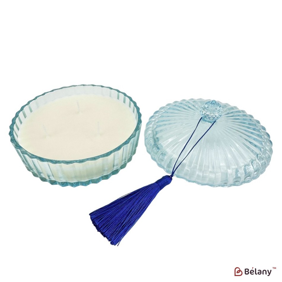 Lumanare parfumata "Tranq" lemongrass albastru | 2