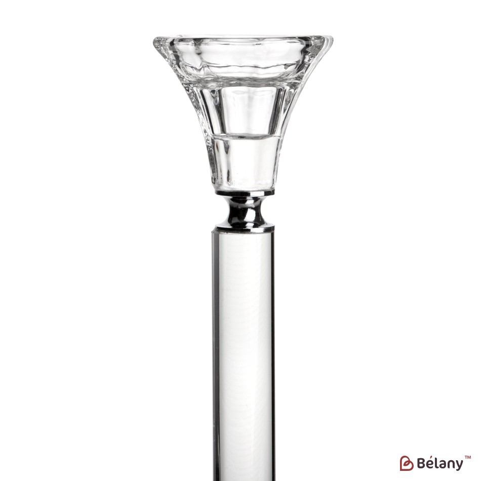 Suport de lumânare din sticlă, cu așchii de sticlă, pentru o lumânare "Glass S" | 2