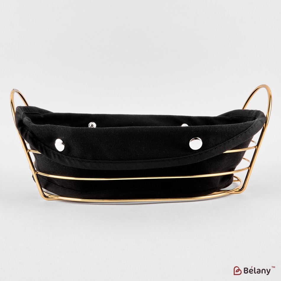 Cos de paine "Peana", negru, 27x20x7