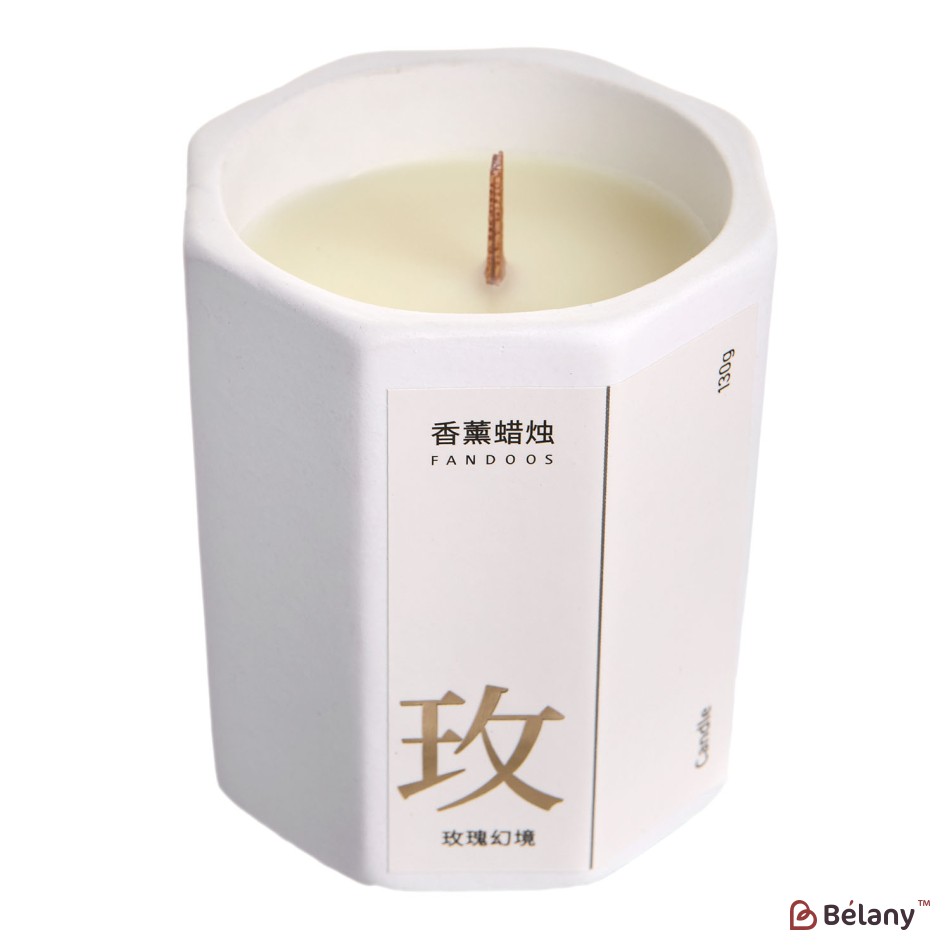 Scented candle "Grace" rose illusion