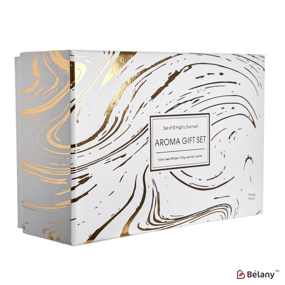 "Gifty" Amber allure aroma diffuser and aroma candle set | 2
