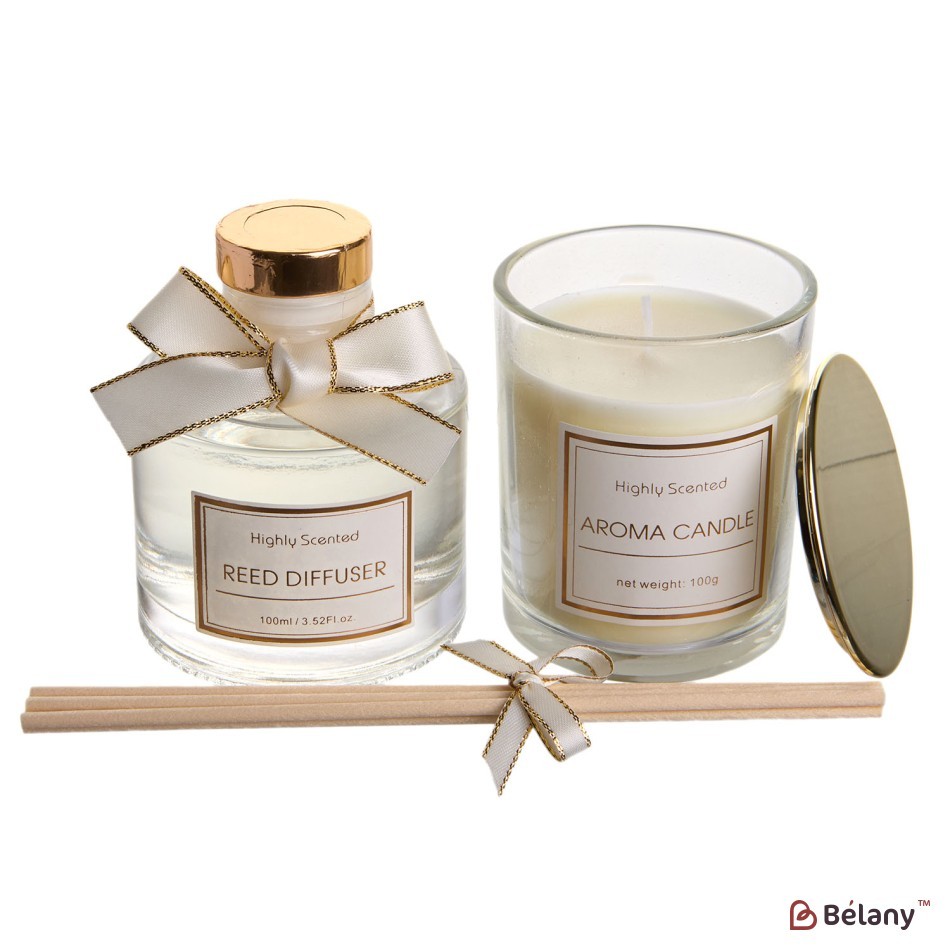 Aroma diffuser set and aroma candle "Gifty" English pear & Freesia | 8