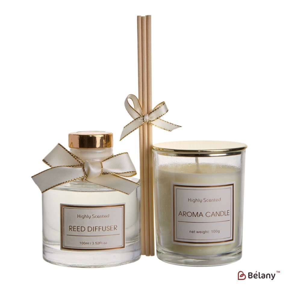 Aroma diffuser set and aroma candle "Gifty" English pear & Freesia | 9