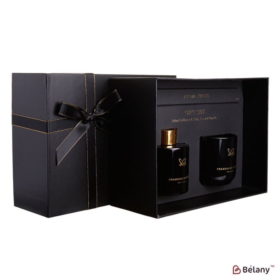 Set difuzor de aromă și lumânare de aromă "Golden" Rose oud | 4