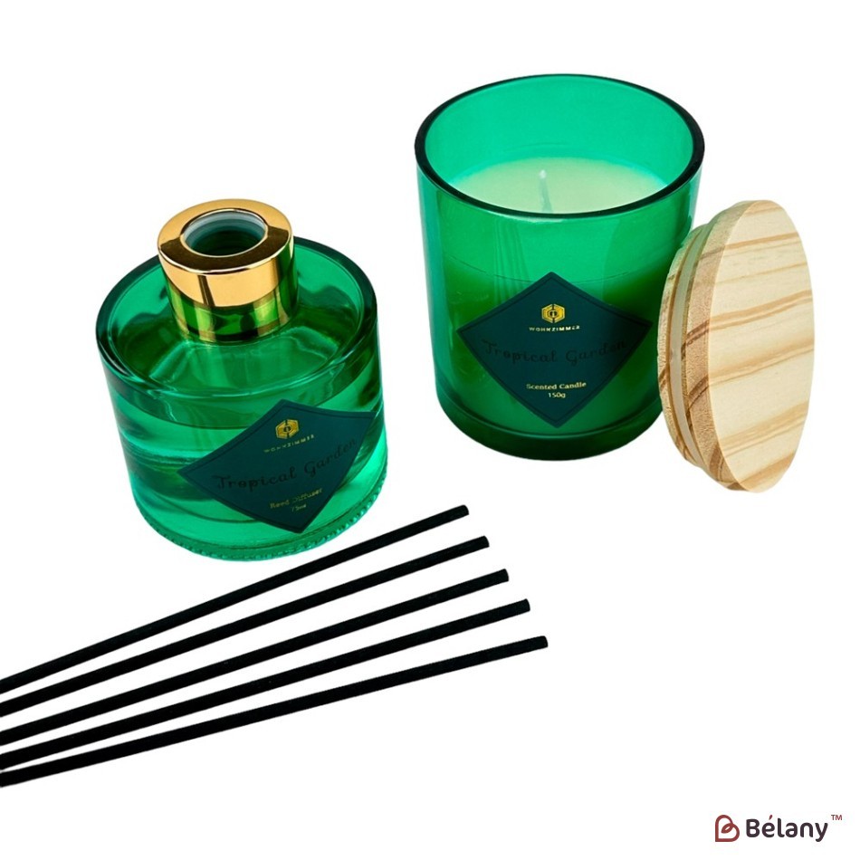 Scented candle and aroma diffuser "Radiant" tropical garden | 2
