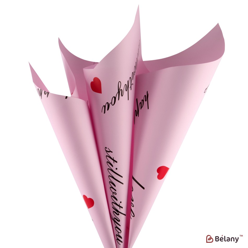 Celofan pentru flori "For you" roz | 2