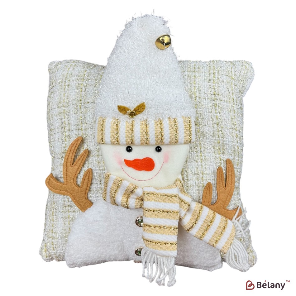Perna de Craciun "White snowman #1", 38cm