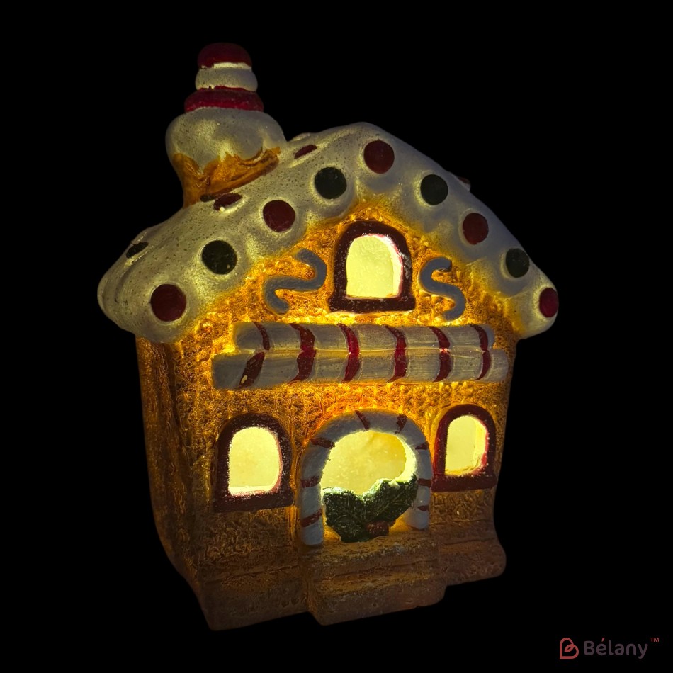 Figura de Crăciun „Gustos”, strălucitoare, 17/17/7 light, mini battery | 5