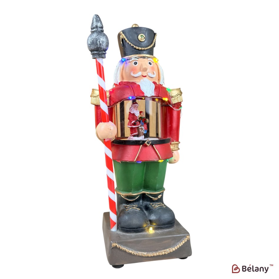 Figurină interactivă Spărgător de nuci, 3xAA, USB, 8 melodii