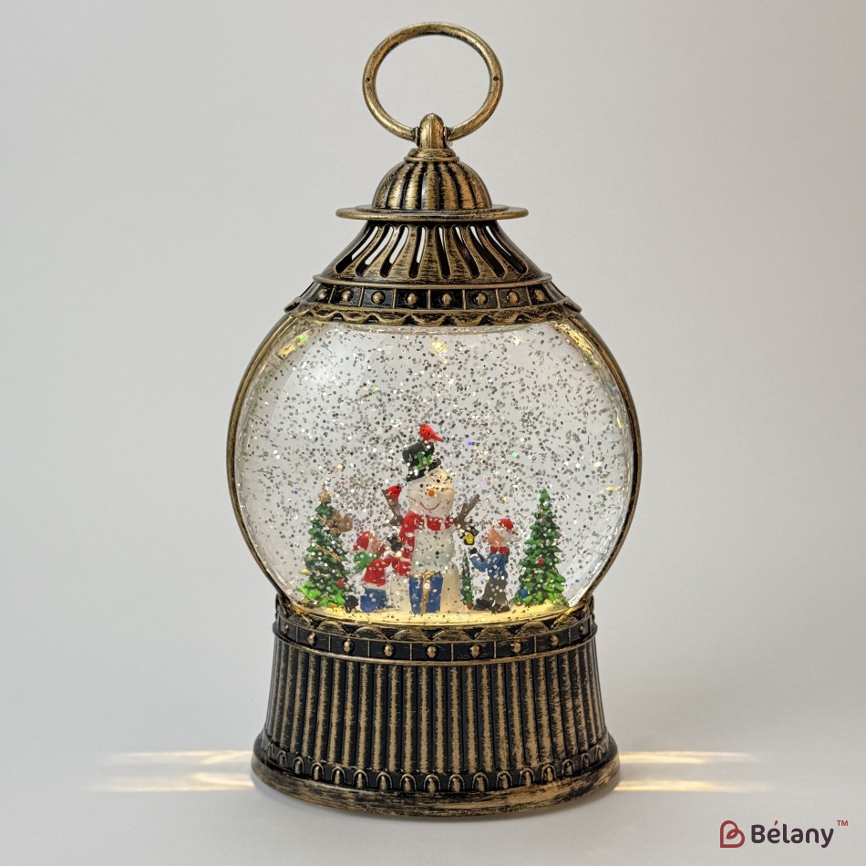 Figura interactivă „Lampa de Crăciun #1” căderea zăpezii