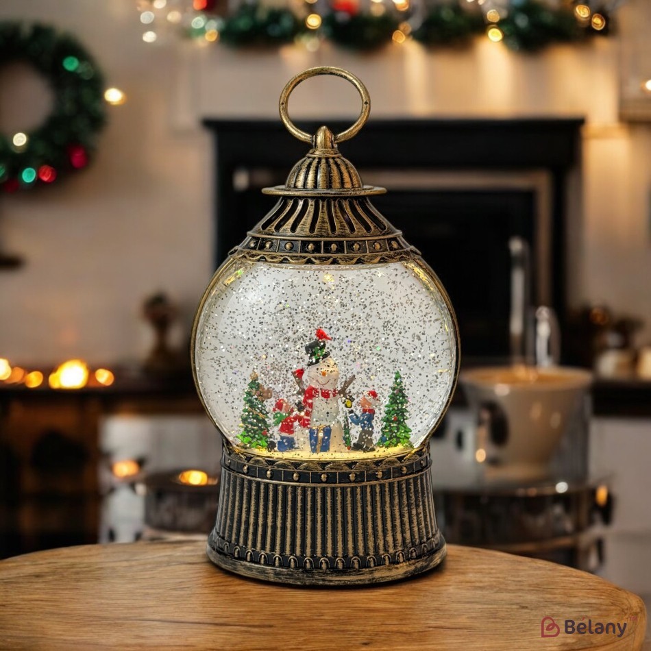 Figura interactivă „Lampa de Crăciun #1” căderea zăpezii | 2