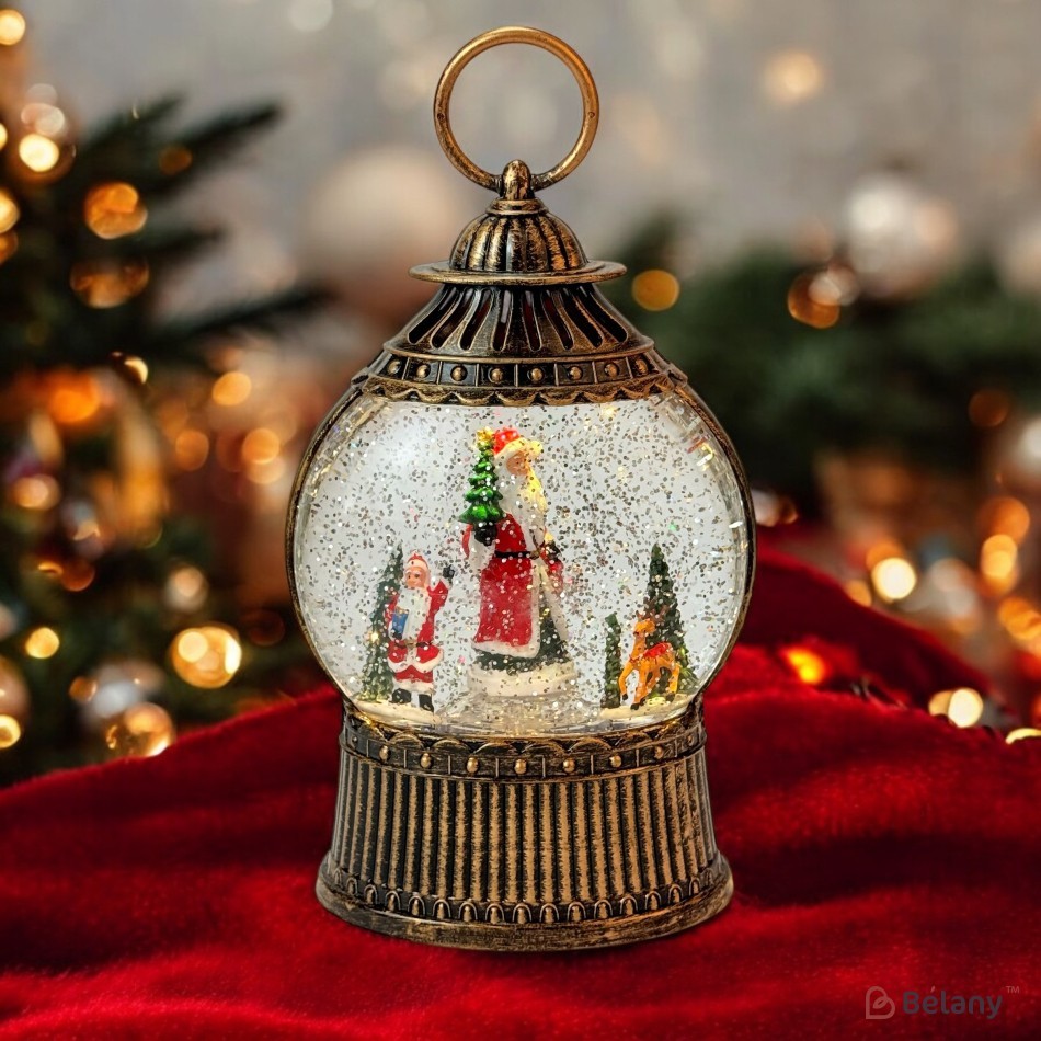 Figura interactivă „Lampa de Crăciun #3” căderea zăpezii | 2