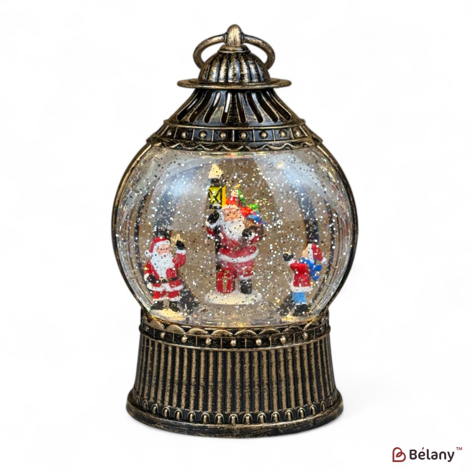 Figura interactivă „Lampa de Crăciun #4” căderea zăpezii