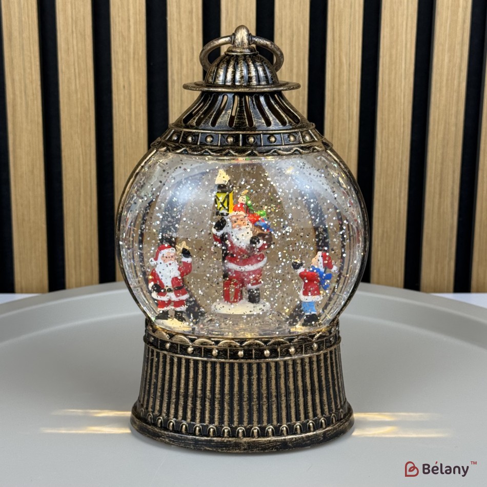 Figura interactivă „Lampa de Crăciun #4” căderea zăpezii | 2