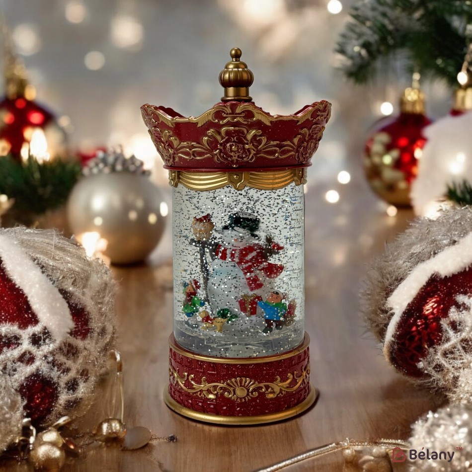 FFigura interactivă „Lumânare de Crăciun #10” căderea zăpezii | 2