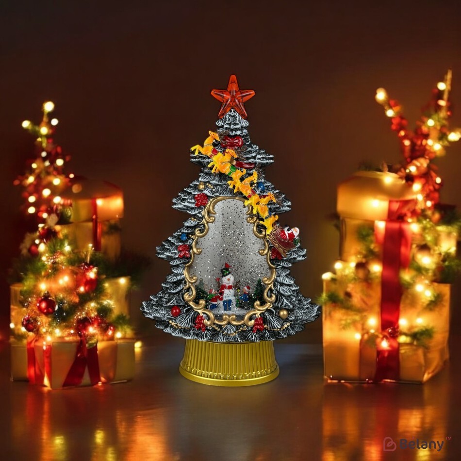 Figura interactivă „Pomul de Crăciun #2” căderea zăpezii | 3