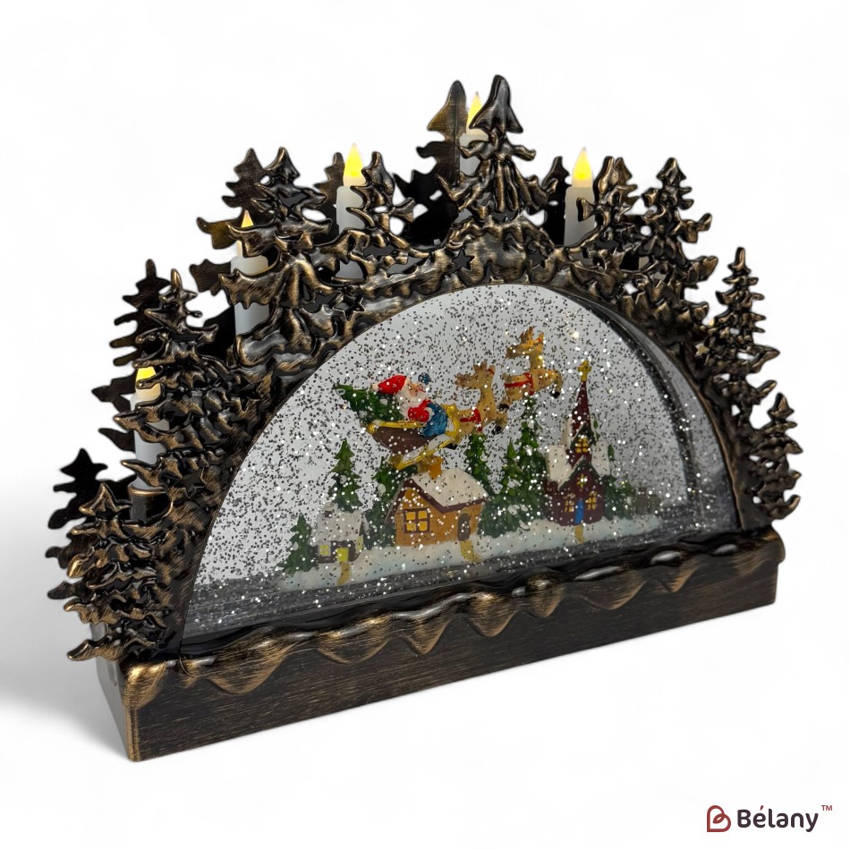 Interactive figure "Forest" bronze, music, light, USB, 3 pcs AA batteries | 2