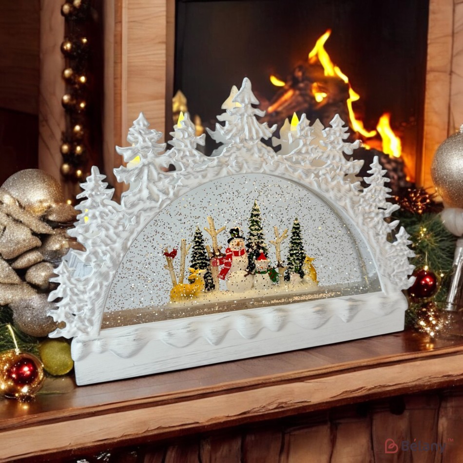 Interactive figurine "Forest" white, music, light, USB, 3 pcs AA batteries | 5