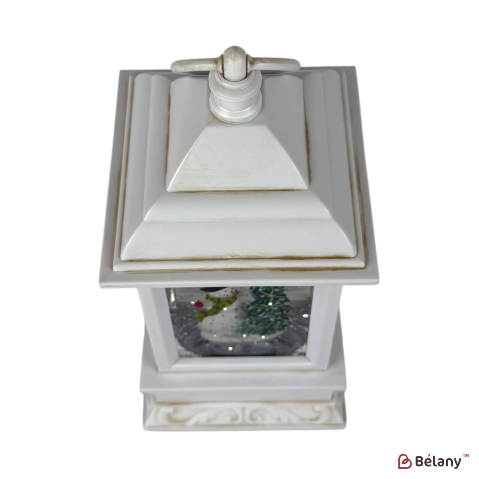 Figurină interactivă „Lampă antică #1” alb, muzică, lumină, USB, 3 buc. baterii AA | 2