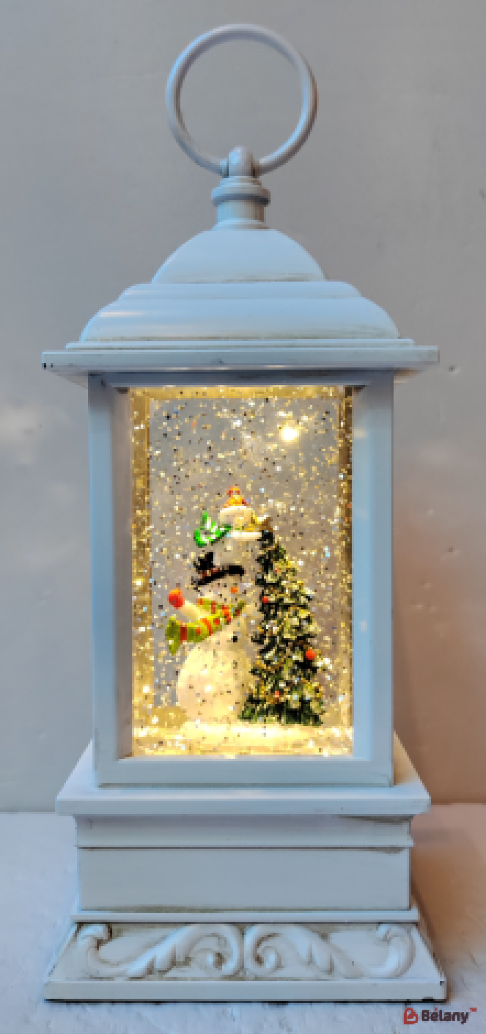 Figurină interactivă „Lampă antică #1” alb, muzică, lumină, USB, 3 buc. baterii AA | 3
