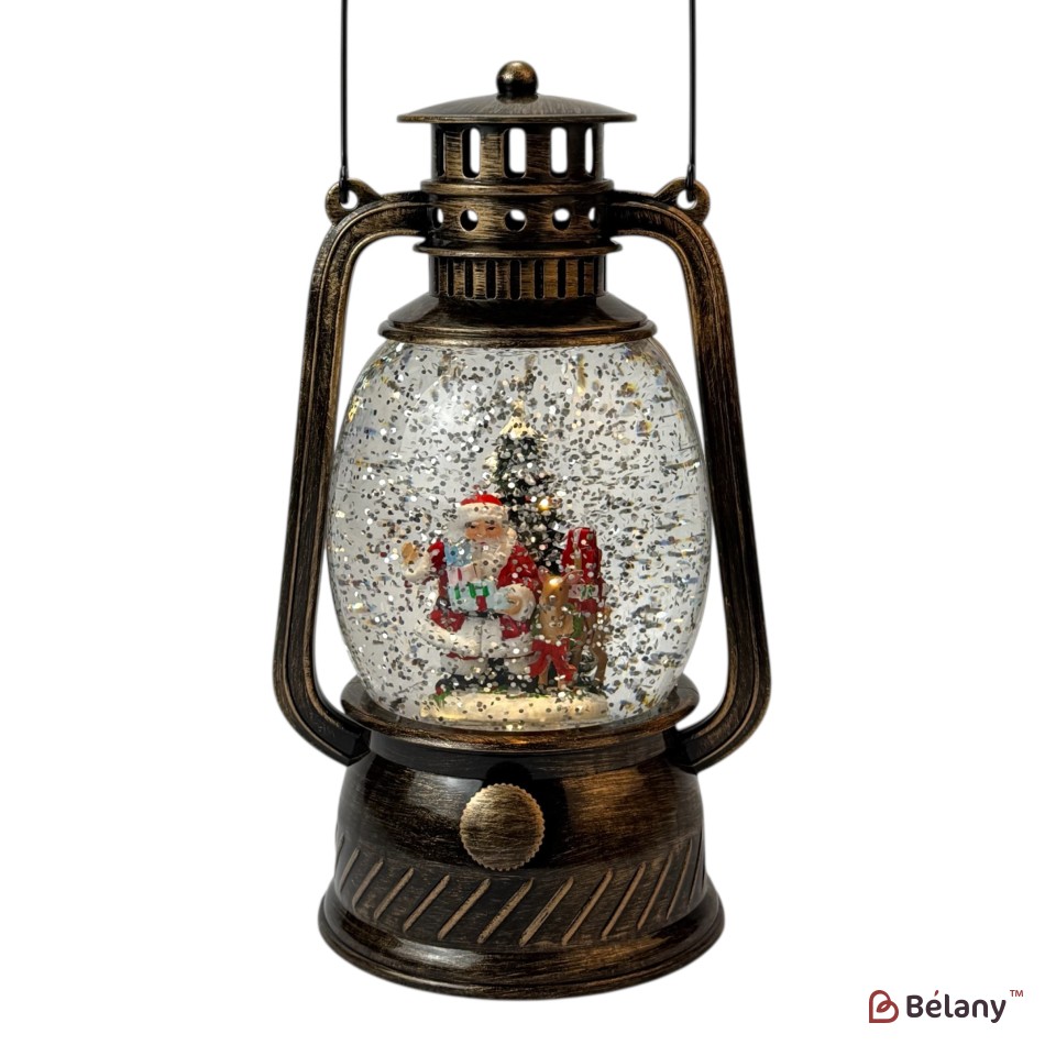 Figurină interactivă „Lampă antică #3” bronz, muzică, lumină, USB, 3 buc. baterii AA