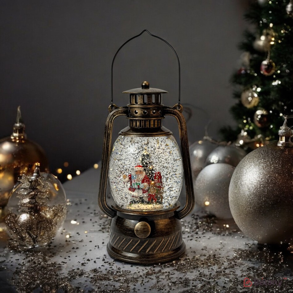 Figurină interactivă „Lampă antică #3” bronz, muzică, lumină, USB, 3 buc. baterii AA | 4