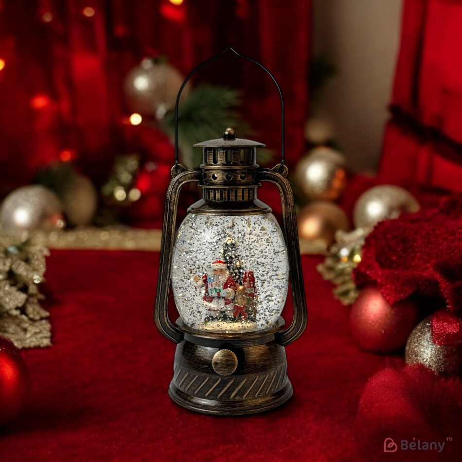 Figurină interactivă „Lampă antică #3” bronz, muzică, lumină, USB, 3 buc. baterii AA | 3