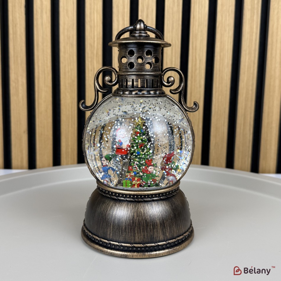 Interactive figure "Antique Lamp #5" bronze, music, light, USB, 3 pcs AA batteries | 3