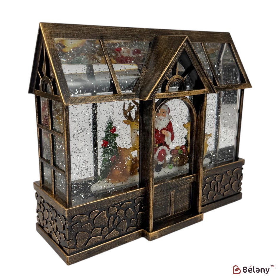 Interactive figure "Magic House" bronze, music, light, USB, 3 pcs AA batteries | 2