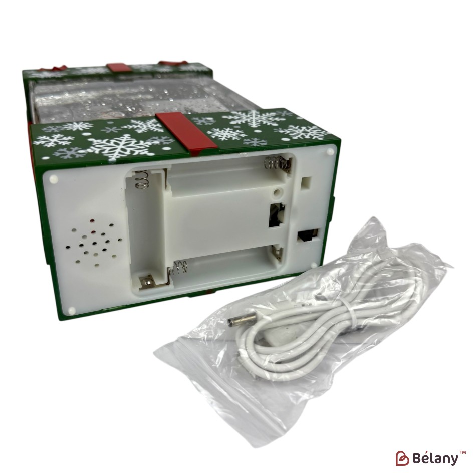 Figurină interactivă „Cadou magic #2”Muzică, lumină, USB, 3 buc. baterii AA | 3