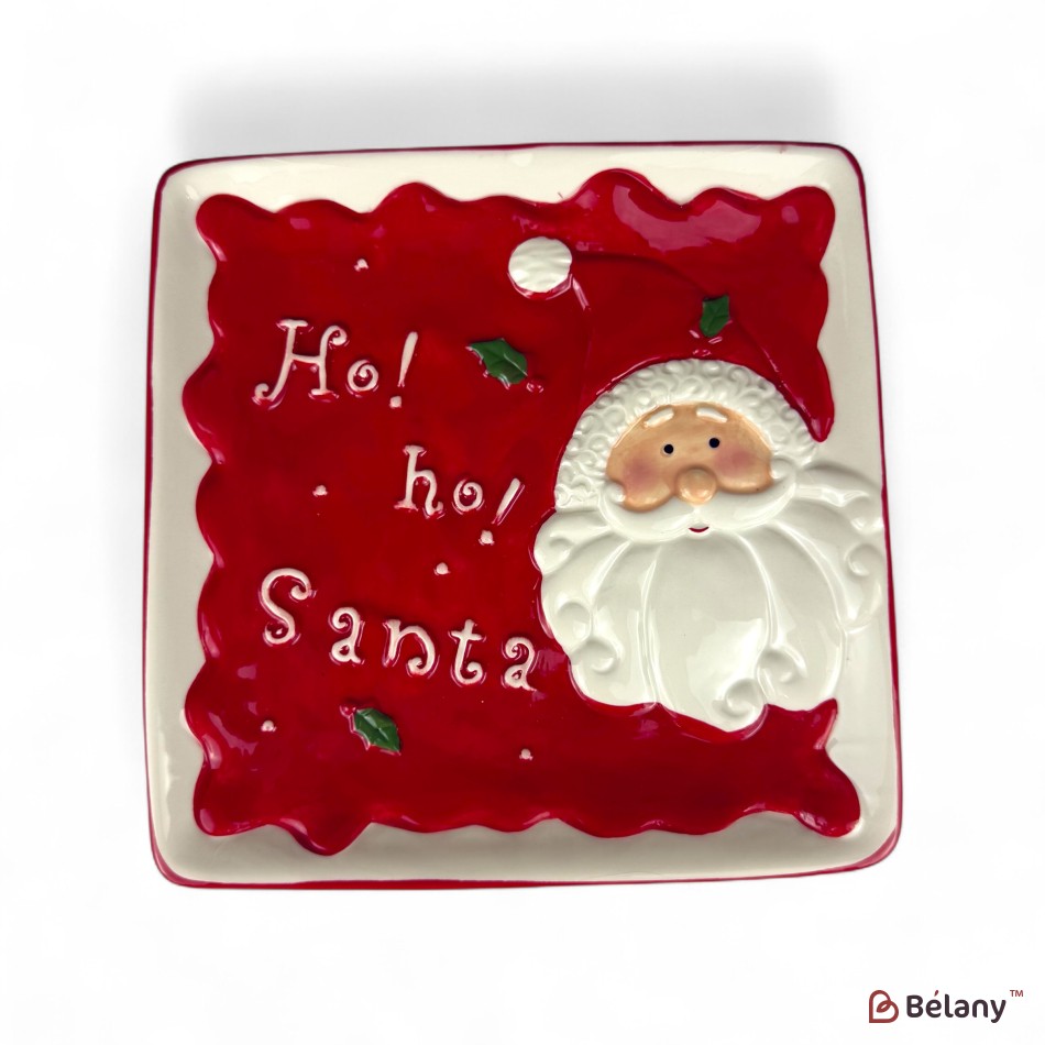 Farfurie de Crăciun „Ho-ho Santa #1`” 19/19/2