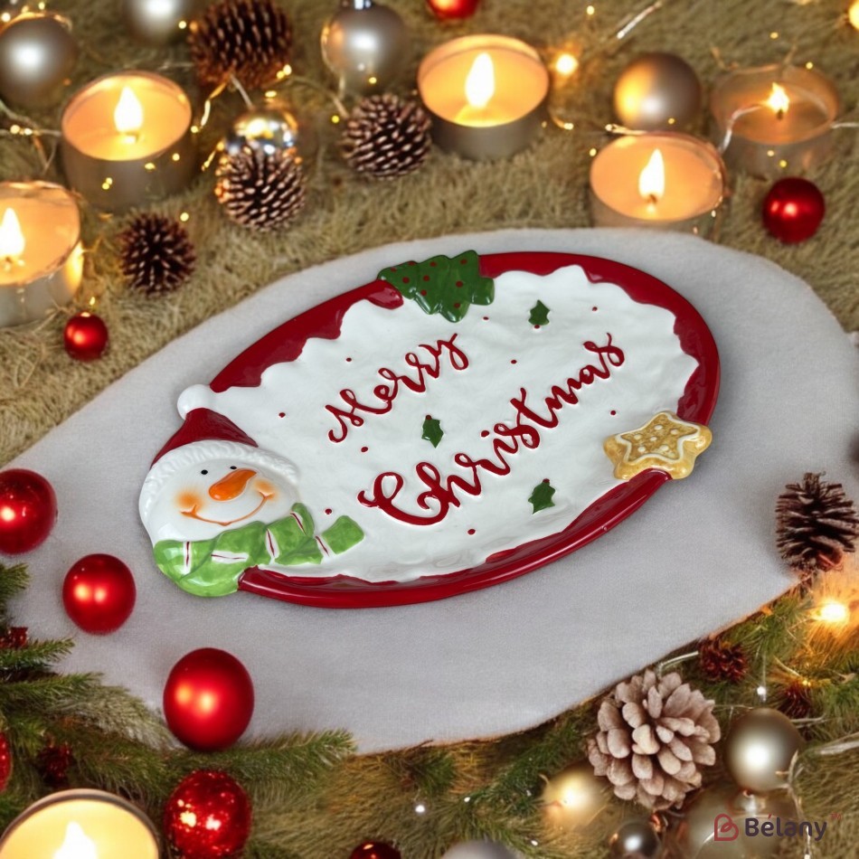 Mâncare de Crăciun „Fericire #2” alba 27/18/2 | 5