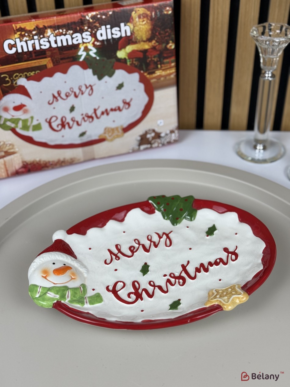 Mâncare de Crăciun „Fericire #2” alba 27/18/2 | 3