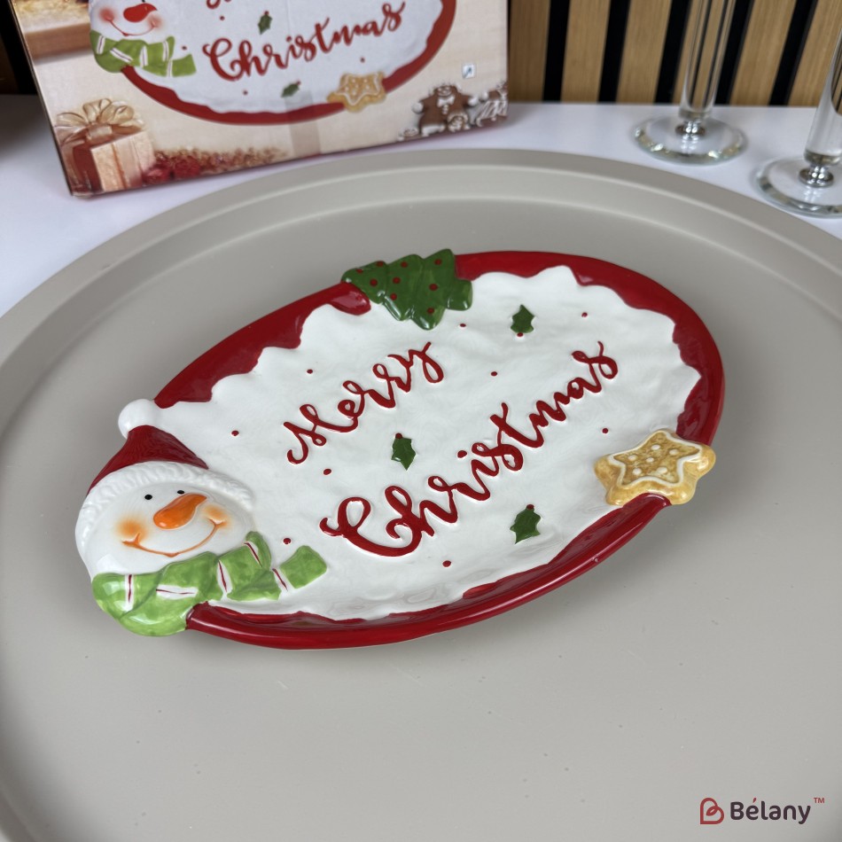 Mâncare de Crăciun „Fericire #2” alba 27/18/2 | 4