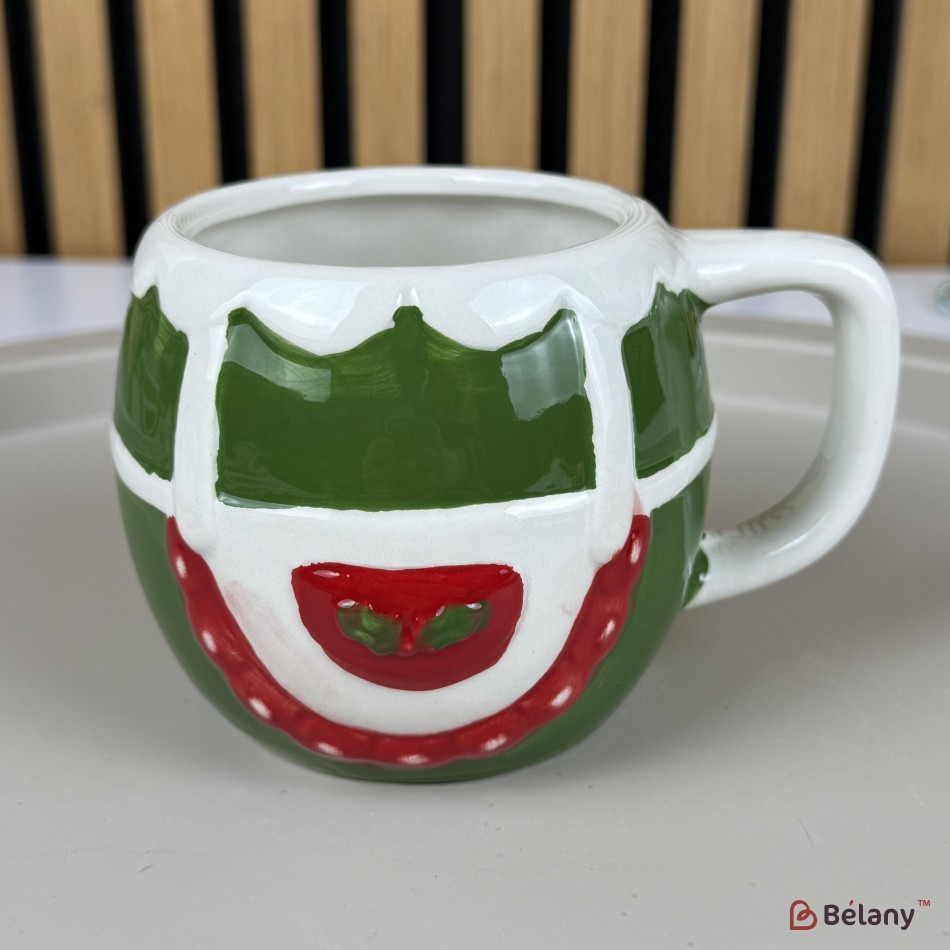 Christmas Mug "Red-Green" green, 8/7 | 2
