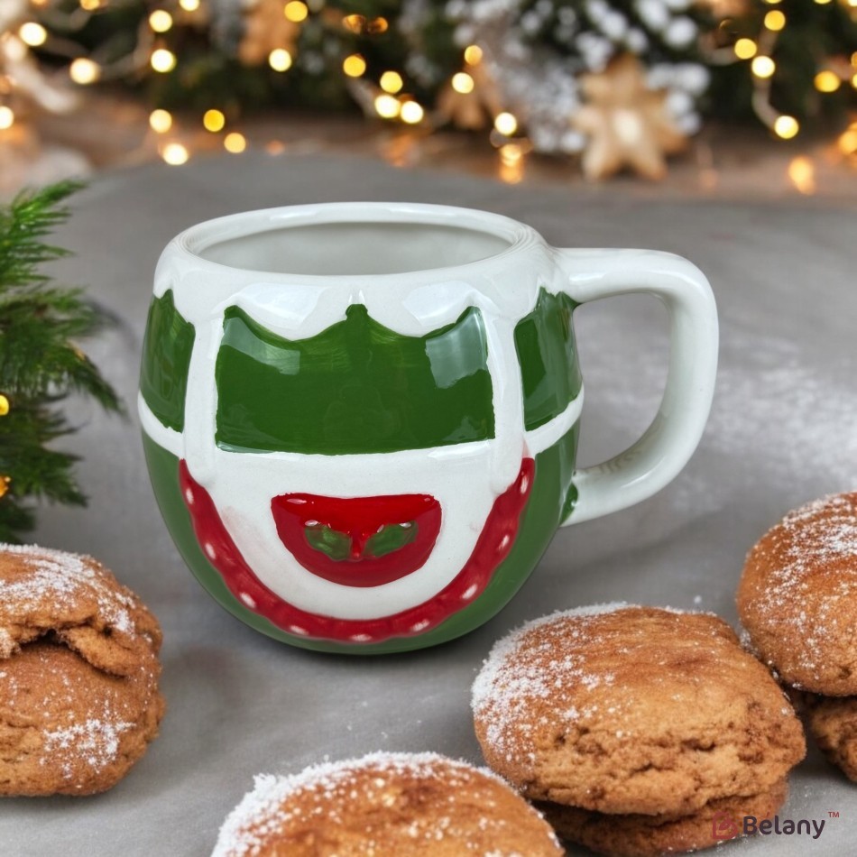 Christmas Mug "Red-Green" green, 8/7 | 3